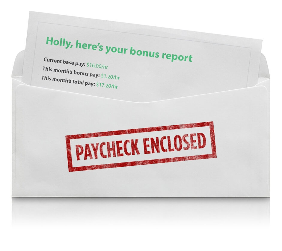Paycheck Enclosed - Motivate My Team - Staff Bonus System - Cash Practice Systems